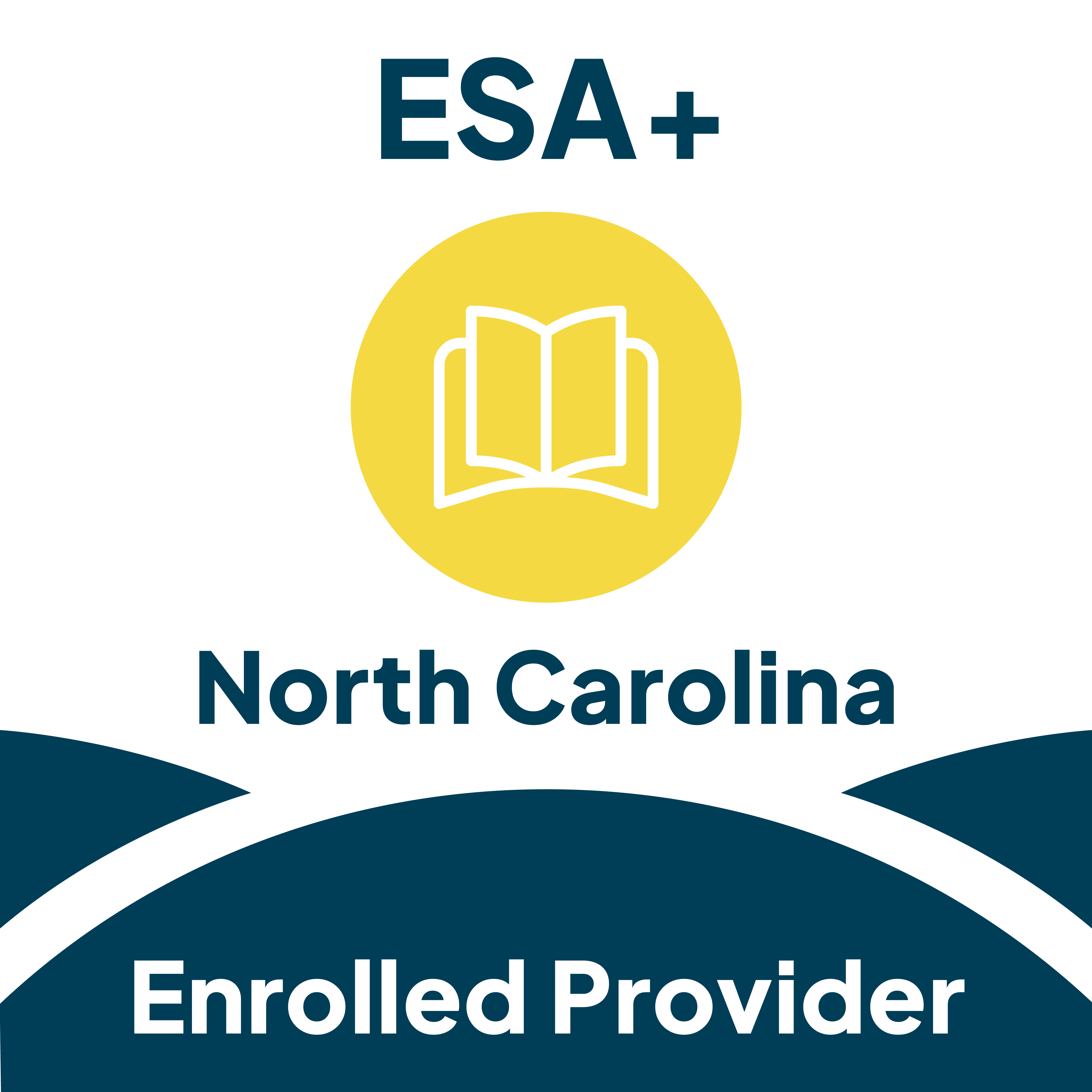 North Carolina ESA+ Enrolled Provider badge
