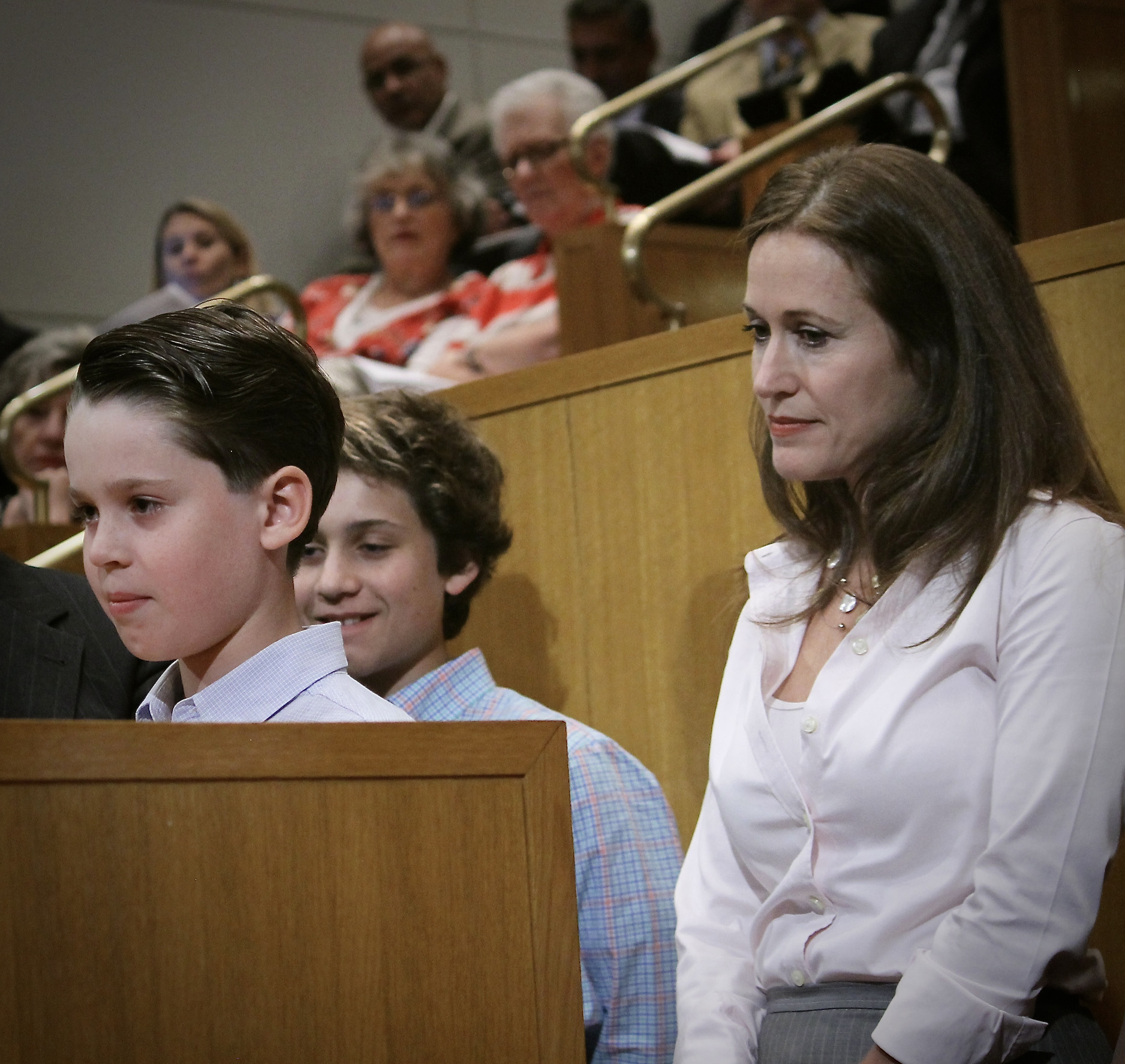 A child at the podium advocating for dyslexia rights